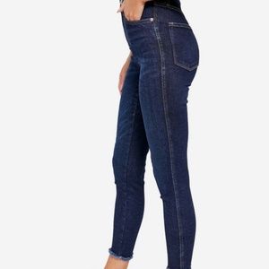 NWT Free People High Rise Raw Edge Skinny Jeans